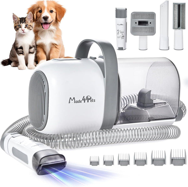 Kit de aseo para perros, aspiradora silenciosa para limpieza de pelo de mascotas