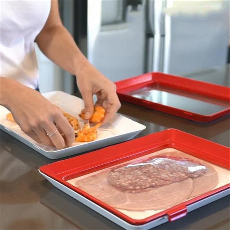 Bandeja creativa para conservación de alimentos